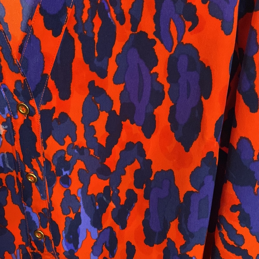 The Limited Vibrant Red and Purple Midi Dress - Picture 5 of 6